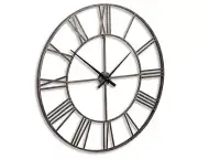 Signature Design by Ashley Casual Paquita Wall Clock Antique Silver