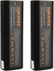 [Shentec] 2-Pack 3000mAh 6V Battery Compatible with Paslode 404717 B20544E BCPAS-404717 404400 900400 900420 900600 901000 902000 B20720 CF-325 IM200 F18 IM250 IM250A IM350A IM350CT PS604N, Ni-MH