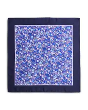 The Men's Store at Bloomingdale's Floral Bordered Silk Pocket Square - Exclusive