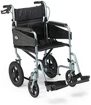 [Days] Escape Wheelchair, Transit Attendant Propelled, Standard, Silver Blue