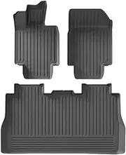 Compatible with Tesla Cybertruck 2024 TPE Floor Mats and Cargo Liners, All Weather WP Front Rear Trunk Cargo Liner Mat(3PCS Floor Mats)