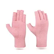 1 Pair of Sprots Protective Gloves for Men Women Pink