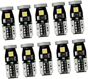SWOOMEY 10pcs Smd Led Car Bulbs Error White Light Fit for License Plate Map Trunk Backup Lights Energy Efficient Replacement Lamps