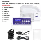 New Ionic Detox Foot Bath Spa Machine Set Ion Aqua Tub Cleanse With Hand Belt