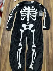 Pottery Barn KIDS Glow-in-the-Dark Skeleton Halloween Costume Size 9-10