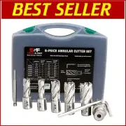 Premium 6-Piece Annular Cutter Set with Weldon Shank - Precision Mag Drill Bits