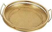 1 Set Stainless Steel Mesh Filtering Basket Oil Drain Tray Strainer for Healthy Cooking Versatile Kitchen Tool for Vegetables Frying Grilling