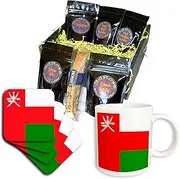 3dRose cgb_31573_1 Oman Flag-Coffee Gift Basket, Multicolor