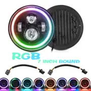Pair 7" inch Round RGB Headlights Hi/Lo Beam Sealed Lamp For MG MGB 1969-1981 (for: MG)