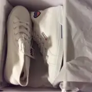 Superga high top sneaker with flag patch size 8