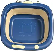 Luxshiny 1Pc Portable Cartoon Washbasin for Compact and Lightweight Blue Basin for Bedroom and Bath
