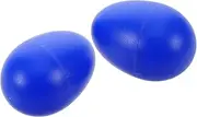SUPVOX 2pcs Sand Egg Egg Shaped Development Early Childhood Learning Egg Shakers for Shaker Eggs Instrument Matching Eggs Plastic Blue