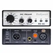 RO-04 Pro Mic Preamp for Dynamic Condenser Microphone,Lavalier Mic, Vocal, In...