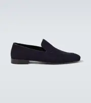 [Manolo Blahnik] Manolo Blahnik Truro suede loafers AU 8 blue