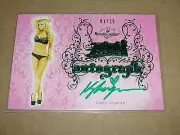 2015 Benchwarmer KIRSTY LINGMAN Pink Archive #49 Green Foil Autograph/10 - GO GO