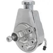 Aeroflow Power Steering Saginaw Pump Chrome Keyway ShAFt No Pulley - AF83-1000
