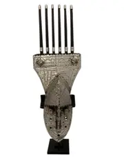 African Cargo Decorated Ntomo Mask