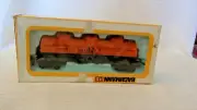 HO Scale Bachmann 41' Three Dome Tank Car, Shell Oil, Orange #1245, BNOS