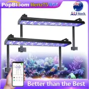 2PCS PopBloom Marine LED Aquarium Light Full Spectrum 150-180cm Reef Coral Tank