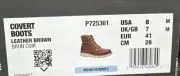 Caterpillar P725361 Covert Boots In Leather Brown Size 8