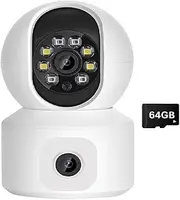 Snblzhef 8MP WiFi IP Camera Dual Lens Baby Monitor Color Night Vision Human Automatic Tracking