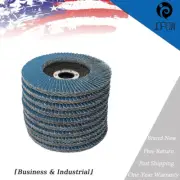 10PCS 4.5''x7/8'' 125MM Angle Grinder Flap Sanding Disc 40 Grit Grinding Wheel