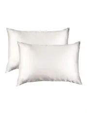 [Royal Comfort] Mulberry Silk Pillowcase Twin Pack (51x76cm) with Gift Box in Silver