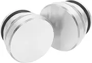 GETAJGHSD 2pcs Car Cigarette Lighter Plug Cover Cap Dustproof Socket Protection for Automotive Use Stylish Silver Design for Enhanced Car Interior