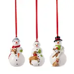 Villeroy & Boch Nostalgic Snowman Ornaments, Set of 3