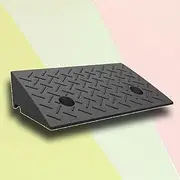 MAEEHDNKM Rubber Driveway Curb Ramps, Portable Wheelchair Threshold Ramp, Non-Slip Shed Ramps Handicap Ramps for Doorway Dock 3" 4" 5" 6" 7" Rise Height(50x50x15cm)