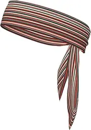 Fashion Striped Sports Strap Double-Sided Headscarf Men's Bow Tie Sports Headscarf Running Yoga Exercise Headband