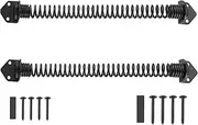 HOME MASTER HARDWARE 14" Gate Spring Self Closing Outdoor, Heavy Duty Gate Springs Black,Automatic Gate Closer for Wooden and Vinyl Fence, Adjustable Tension Door Springs to Close Door(Steel,2 Pack)