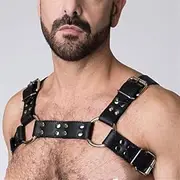 [SMDSAZ] Gay Clothing Sex Chest Strap Men's Adjustable Exotic Body Restraint (Color : Style 4)