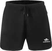 [LORSPORTCH] Men's Shorts, Running Shorts, Gym Shorts Training Shorts Gym Shorts with Zip Pocket