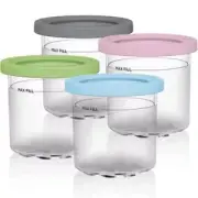 Sealing Lid Ice Cream Pints Cups Reusable Ice Cream Maker Cups Ice Cream Maker