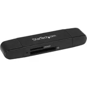 StarTech.com USB 3.0 Memory Card Reader for SD and microSD Cards - USB-C and USB-A - Portable USB SD and microSD Card Reader - A