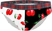 [Tiunyeah] Stretch Hipster Briefs Ladies Underwear Cherry Women Panties S Bikini Panty