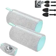 [KIDUO] 2 Washing Shoe Bags with 2 Shoe Trees for Men and Women with Hidden Zipper, Helps You Clean Shoes 360°, Multifunctional Washing Shoe Bags for Washing Machine and Dryer (Gray)