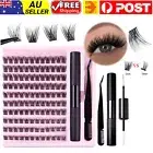 DIY Eyelash Extension Kit with C Curl Lash Clusters Lash and Seal Lash Tool Set