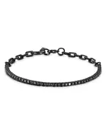 Walters Faith 18K Black Gold Black Diamond Tennis Bracelet