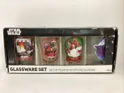 Star Wars Glassware Collectible Pint Glass Christmas Holiday 16 oz - Set of 4-