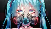 Anime hatsune miku hazard Playmat Gaming Mat