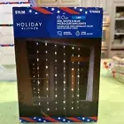 Holiday Living Red White blue Micro curtain LED Lights NIB 60 Ct 3.5’ x 5’ Timer