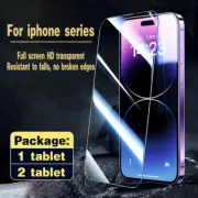 For iPhone 11 12 13 14 15 16 pro max plus Tempered Glass Screen Guard Protector