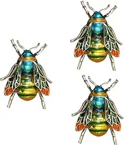 [WOFASHPURET] Bee Brooch Pig Brooches Animal Hamster Frog Dog Bird Brooch Pins Pet Fidget Rhinestone Scarab Rabbit Badge Bunny Coop Squishy Plush Stuffed Rat Bumble Accessories Alloy
