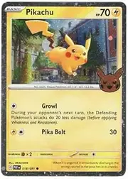 Pokemon - Pikachu 018 - Trick or Trade 2024 - Cosmos Holo - Halloween Promo