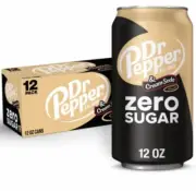 Dr Pepper & Cream Soda Zero Sugar Soda 12 pack