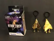 2 Star Trek Lower Decks Chibi Figures - Badgey &RARE Golden Chase Badgey