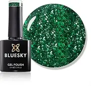 Bluesky Pine Tree Gel Nail Polish 10 ml, Green Glitter