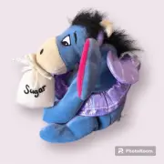 DISNEY Vintage 90s Sugar Plum Fairy Eeyore 7" Bean Bag Plush *NEW*